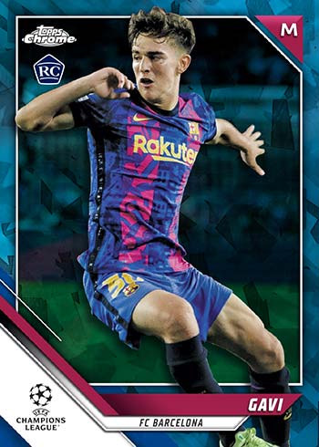 2021-22 Topps Chrome Sapphire UEFA Champions League Gavi