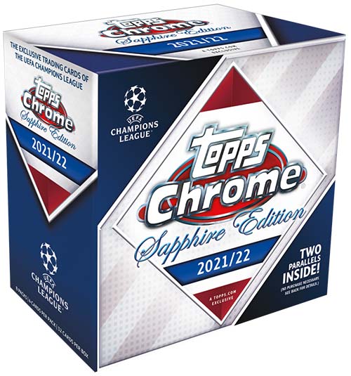2021-22 Topps Chrome Sapphire UEFA Checklist, Box Info, Team Sets