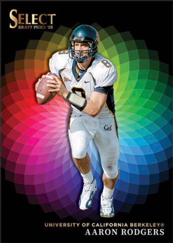 2022 Select Draft Picks Football Color Wheel Aaron Rodgers