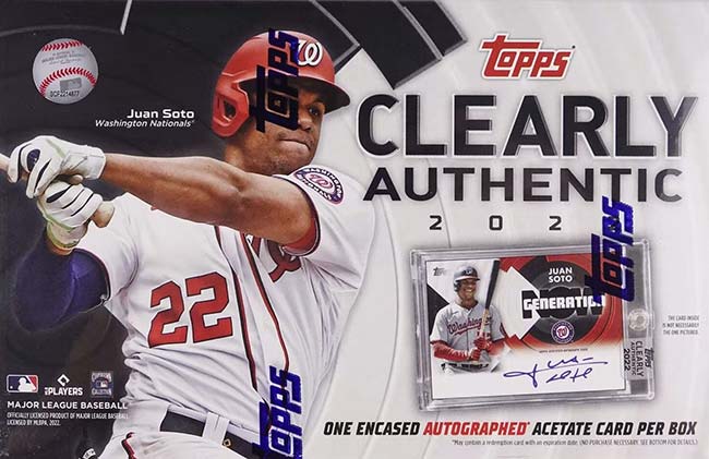 2022 Topps Clearly Authentic Baseball Checklist, Box Info, Team