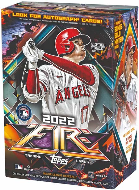 2022 Topps Fire Baseball Blaster Box