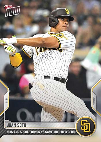 2022 Topps Now Baseball 650 Juan Soto