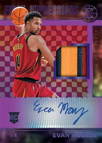 2021-22 Panini Illusions Basketball First Impressions Jersey Signatures Evan Mobley