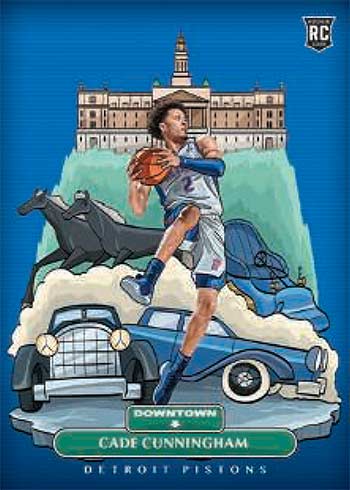2021-22 Panini One and One Basketball Downtown Cade Cunningham