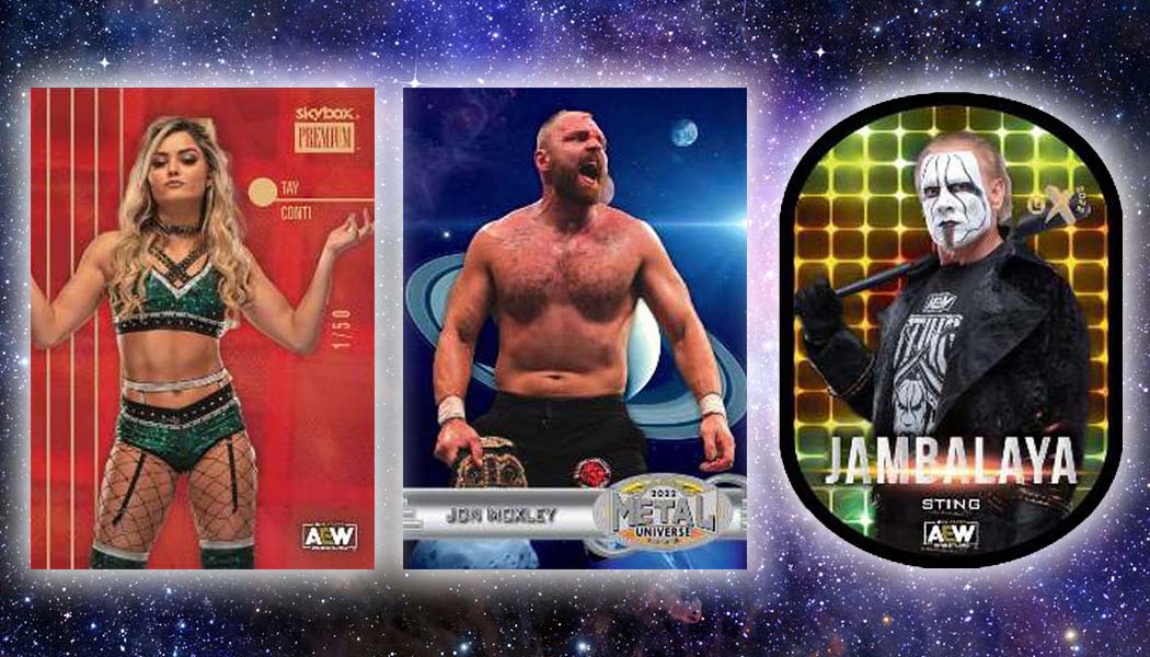 2022 SkyBox Metal Universe AEW Checklist, Box Info, PMG, Odds CM PUNK PSA 10 2022 AEW METAL‎ UNIVERSE PREMIUM STAR EMERALDS  #D 9/10 main image 0