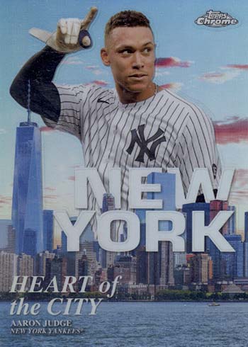 2022 Topps Chrome Baseball Heart of the City Aaron Judge