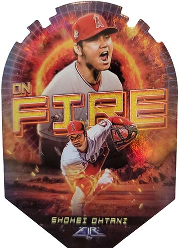 2022 Topps Fire Baseball On Fire Shohei Ohtani