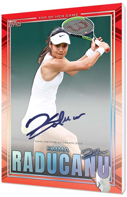2022 Topps X Emma Raducanu - Rising Ace Retrospective Autograph