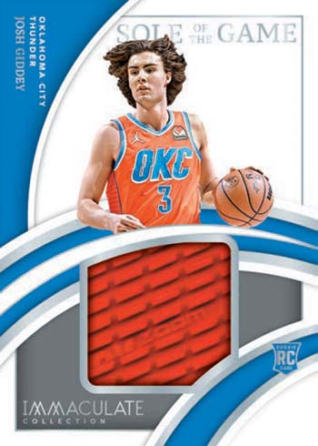 2021-22 Panini Immaculate Basketball Sole of the Game Josh Giddey