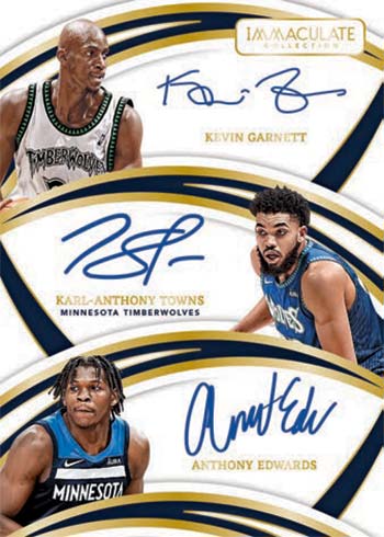 2021-22 Panini Immaculate Basketball Triple Autographs