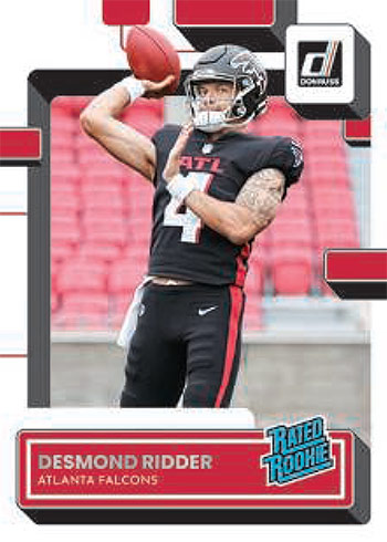 2022 Donruss Football Desmond Ridder Rated Rookie