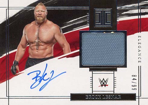 2022 Panini Impeccable Elegance Memorabilia Autographs Brock Lesnar