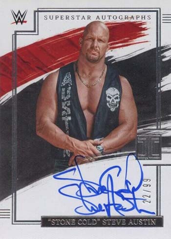 2022 Panini Impeccable WWE Superstar Autographs Stone Cold Steve Austin