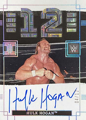 2022 Panini Impeccable WWE WrestleMania Signatures Hulk Hogan