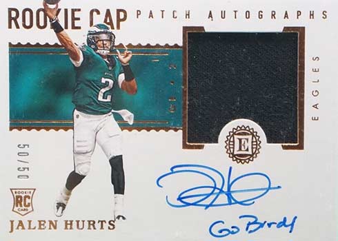 2020 Panini Encased Jalen Hurts Rookie Card