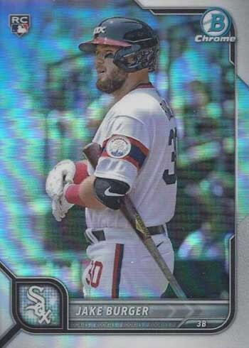 2022 Bowman Chrome Baseball Variations Jake Burger