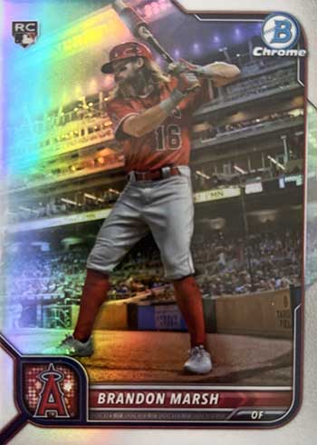 2022 Bowman Chrome Baseball Variations Brandon Marsh