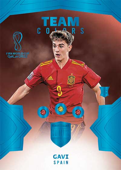2022 Panini Eminence World Cup Team Colors Gavi