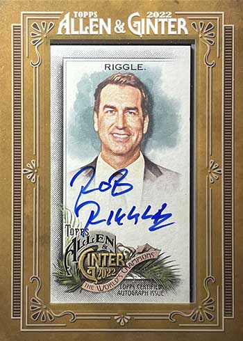 2022 Topps Allen & Ginter Baseball Framed Mini Autographs Non-Baseball Rob Riggle