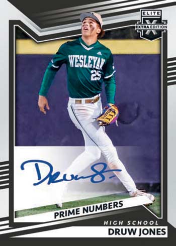 2022 Elite Extra Edition Baseball Autographs Prime Numbers Druw Jones