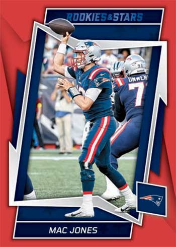 2022 Panini Rookies & Stars Football Red and Blue Mac Jones