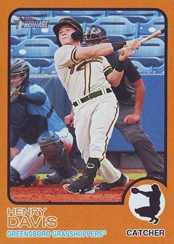 2022 Topps Heritage Minors Baseball Bubble Border Color Swap Variations Henry Davis