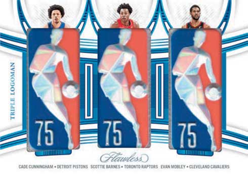2021-22 Panini Flawless Basketball Triple Logoman