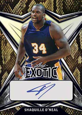 2022-23 Leaf Exotic Basketball Snakeskin Shaquille O'Neal Autograph