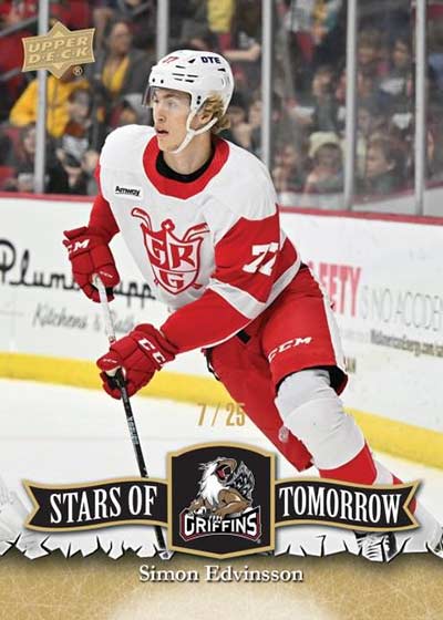 2022-23 Upper Deck AHL Hockey Stars of Tomorrow Gold Simon Edvinsson