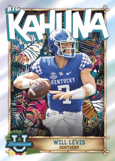 2022 Bowman Chrome University Football Big Kahuna Will Levis