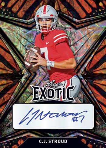 2022 Leaf Exotic Football Checklist, Hobby Box Info, Release Date