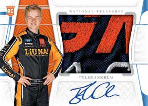 2022 Panini National Treasures NASCAR Racing Rookie Patch Autographs Tyler Ankrum