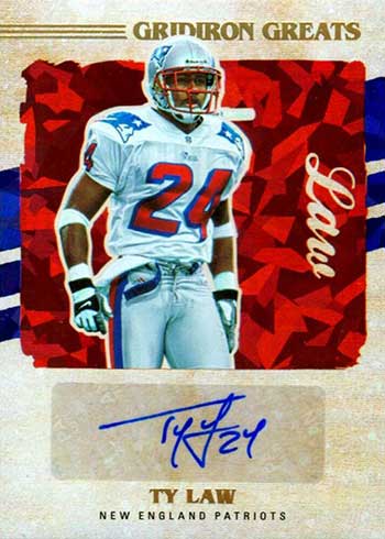 2022 Panini XR Football Gridiron Greats Ty Law