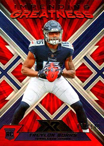 2022 Panini XR Football Impending Greatness Treylon Burks