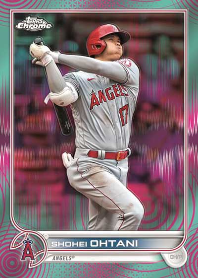2022 Topps Chrome Sonic Baseball Aqua/Pink Shohei Ohtani