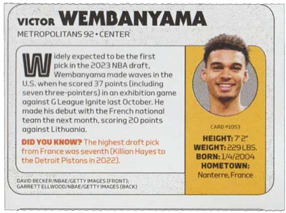 VICTOR WEMBANYAMA SIGNED 2023 SPORTS ILLUSTRATED KIDS SI ROOKIE CARD A –  CollectibleXchange