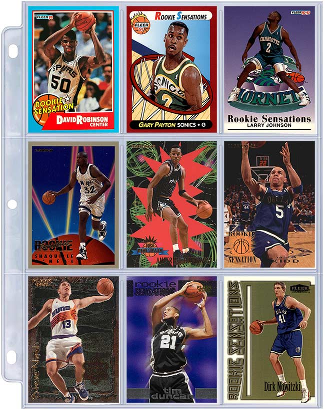 One-Sheet Collections: Fleer Basketball Rookie Sensations of the 1990s ...