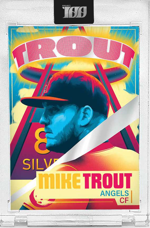 Topps Project 100 Mike Trout by Arno Kiss