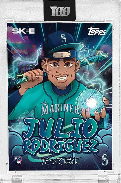 Topps Project100 Julio Rodriguez by DJ Skee