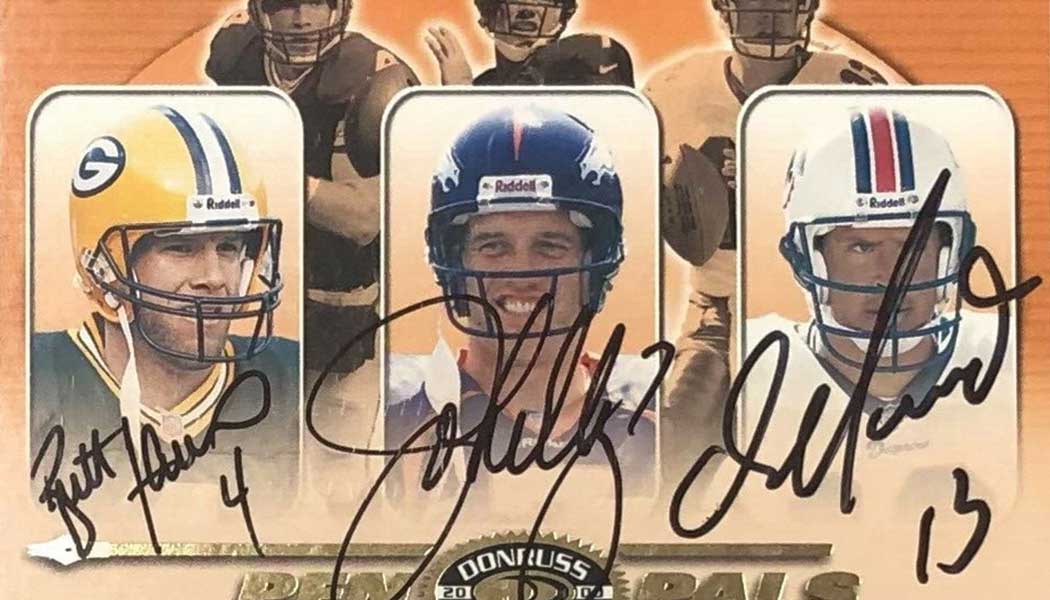 rare signed football cards Jacoby Jones Autographed Rookie Football Card main image 0