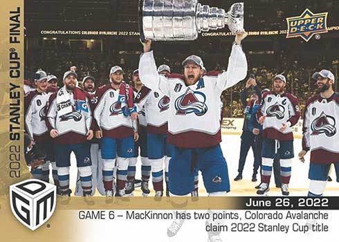 thumbnail image 2 of 2024-25 Upper Deck Nathan MacKinnon Cale Makar Gaming Co-Op Col. Avalanche CGO-8 2 of 13