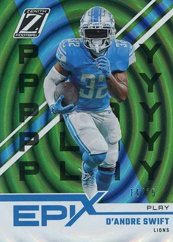 2022 Panini Zenith Football EPix Emerald D'Andre Swift