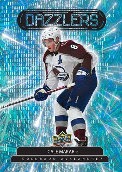 2022-23 Upper Deck Extended Series Hockey Dazzlers Blue Cale Makar