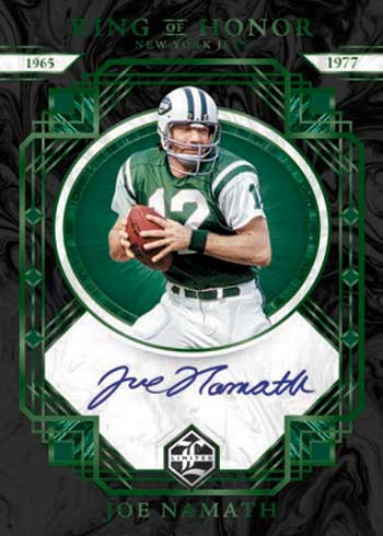 2022 Panini Limited Football Ring of Honor Autographs Joe Namath