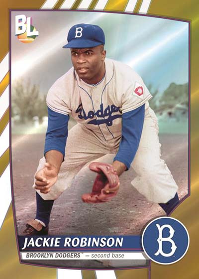 2023 Topps Big League Baseball Legendary Gold Foil Jackie Robinson