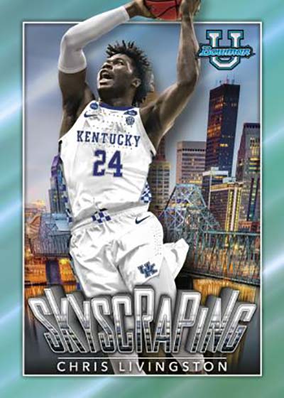 2022-23 Bowman Chrome University Basketball Skyscraping Chris Livingston