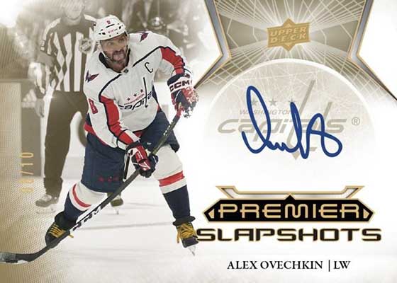 2022-23 Upper Deck Premier Hockey Premier Slapshots Alex Ovechkin Autograph