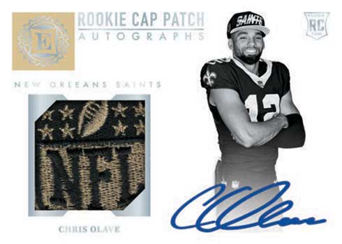 2022 Panini Encased Football Rookie Cap Patch Autographs Chris Olave