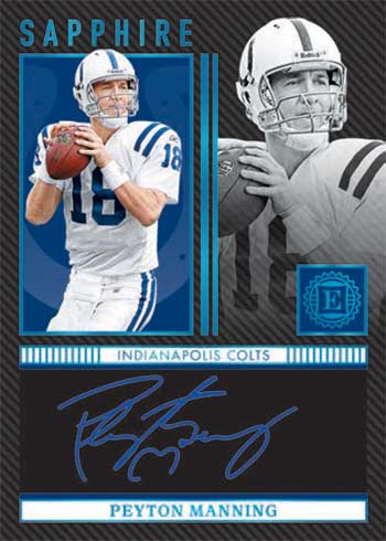 2022 Panini Encased Football Sapphire Signatures Peyton Manning