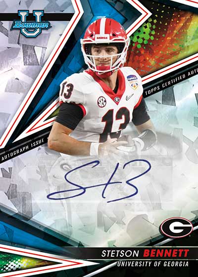 2022 Bowman's Best University Football Best of 2022 Autographs Stetson Bennett